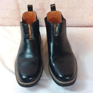 Y2K Deer Stags Mens Black Chukka  Stretch Ankle Boots 11.5 M